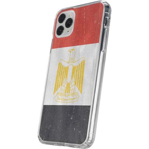 Egypt Flag Distressed iPhone 11 Pro Clear Case